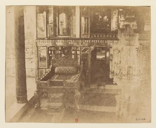 Teheran. Gewöhnlicher Thron im Otak e-Gulistan